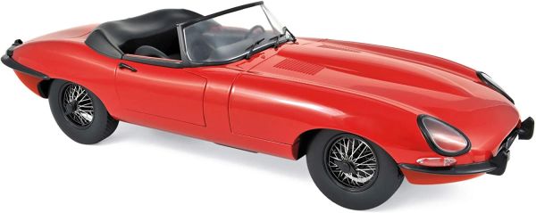 NOREV122720 - JAGUAR E-Type 1962 cabriolet ouvert rouge - 1