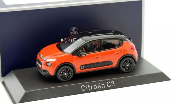 NOREV155266 - CITROEN  C3 2016 Power Orange toit noir - 1