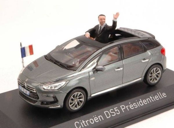 CITROEN DS5 Présidentielle 2012 grise avec figurine