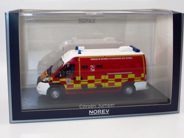 Norev 1/43 – Citroën Jumper Pompiers VSAV – Occasion – Défaut Peinture Toit