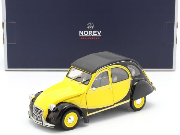 NOREV181493 - CITROEN 2CV Charleston 1982 jaune helios noire - 1