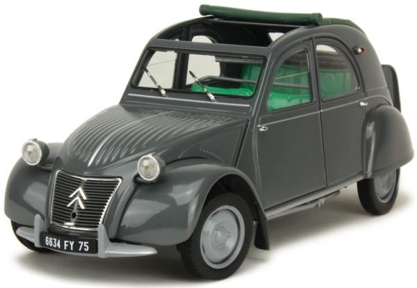 NOREV181499 - CITROEN 2CV AZL avec malle bombée 1957 grise - 1