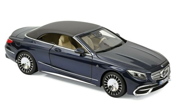 NOREV183472 - MERCEDES BENZ Maybach S650 2018 cabriolet ouvert ou fermé bleue sombre métallisé - 1