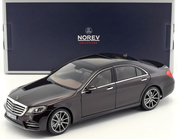 NOREV183483 - MERCEDES BENZ Class S AMG Line noire ruby métal 2018 - 1