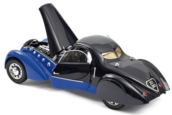 Miniature PEUGEOT 302 Darl'Mat coupé 1937 noire et bleue NOREV