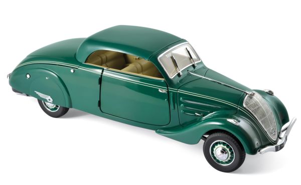 NOREV184871 - PEUGEOT 402 Eclipse 1937 cabriolet vert accessoires démontables - 1
