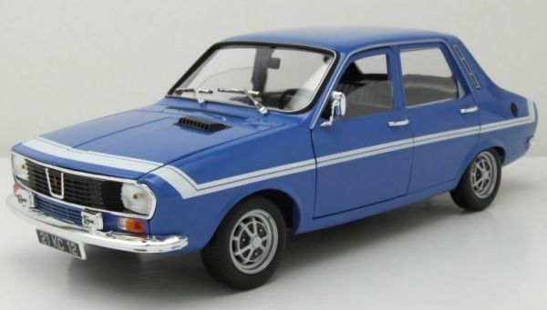 NOREV185210 - RENAULT 12 Gordini 1972 bleue de France à bandes blanches - 1