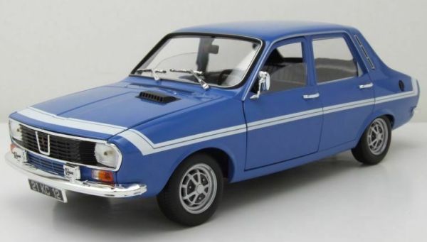 NOREV185210 - RENAULT 12 Gordini 1972 bleue de France à bandes blanches - 1