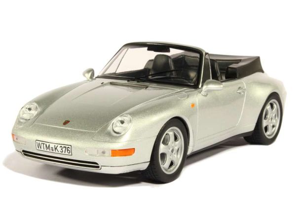 NOREV187592 - PORSCHE 911 Carrera cabriolet argent métal 1994 - 1