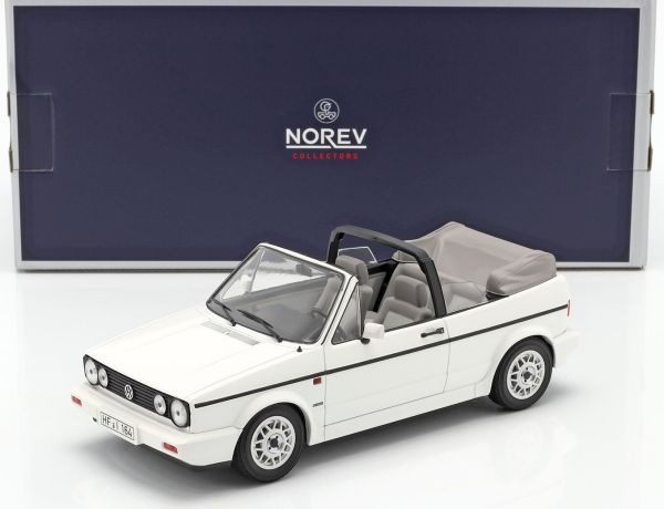 NOREV188435 - VOLKSWAGEN Golf cabriolet ouvert 1992 blanche - 1
