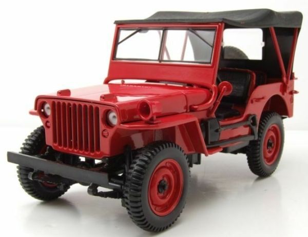 NOREV189014 - JEEP Willys bachée 1942 rouge - 1