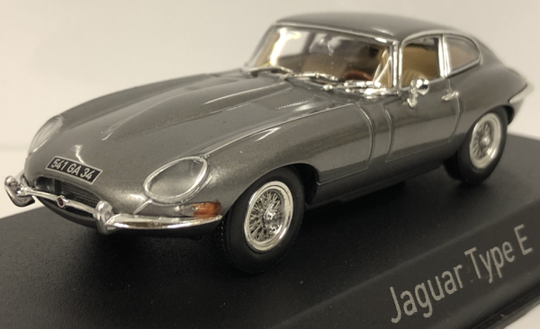 NOREV270061 - JAGUAR Type-E coupé 1961 gris opalescent gunmétal - 1