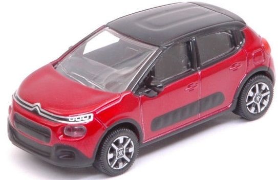 NOREV310611 - CITROEN C3 2016 rouge toit noir - 1