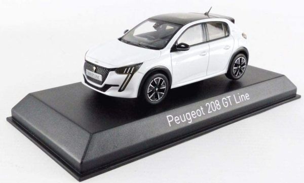 NOREV472833 - PEUGEOT 208 GT Line 2019 blanche perle - 1