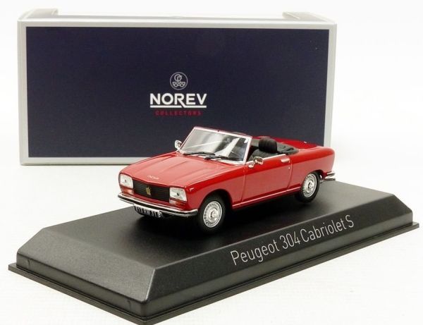 Miniature PEUGEOT 304 Cabriolet S rouge 1974 NOREV
