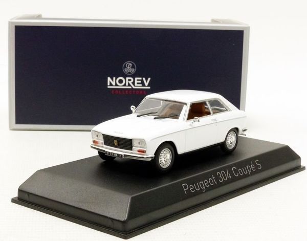 NOREV473413 - PEUGEOT 304 Coupé S blanche 1974 - 1