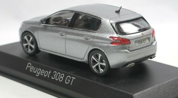 Peugeot 308 GT 2021 Gris Métal – NOREV 1/43 (4739311) Avec Porte-clés