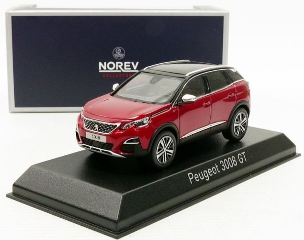 PEUGEOT 3008 GT 2016 rouge toit noir - Référence 473884 fabriquée par NOREV