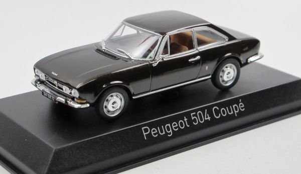 NOREV475433 - PEUGEOT 504 coupé 1969 marron métallisé sombre - 1