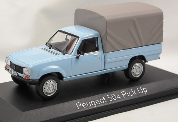 NOREV475447 - PEUGEOT 504 pick-up 1985 bleu bache retirable - 1