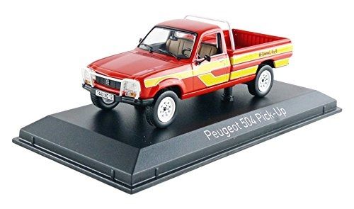 NOREV475448 - PEUGEOT 504 Pick-Up 4x4 Dangel 1985 - Rouge et Jaune - 1