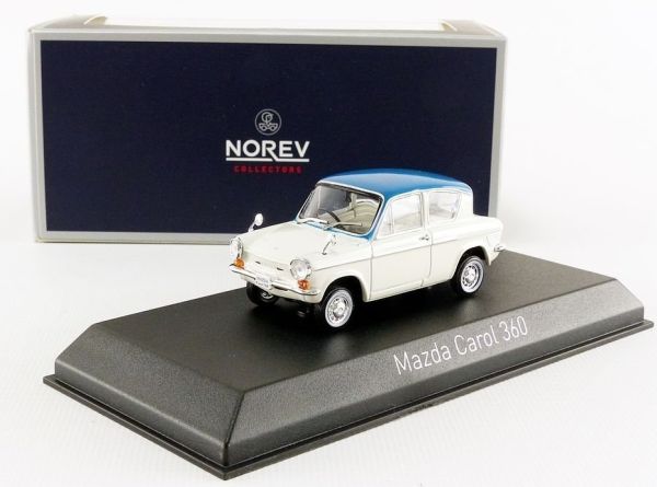 NOREV800631 - MAZDA Carol 360 1962 blanche toit bleu - 1