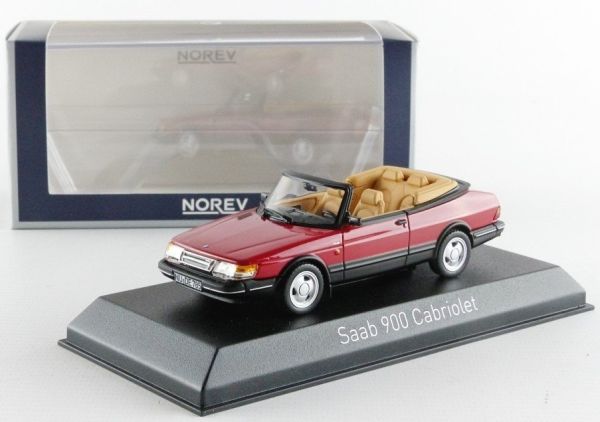 NOREV810042 - SAAB 900 Cabriolet Turbo 16 1992 rouge - 1