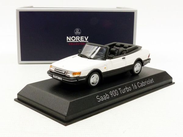 NOREV810043 - SAAB 900 Turbo 16 cabriolet blanc 1992 - 1