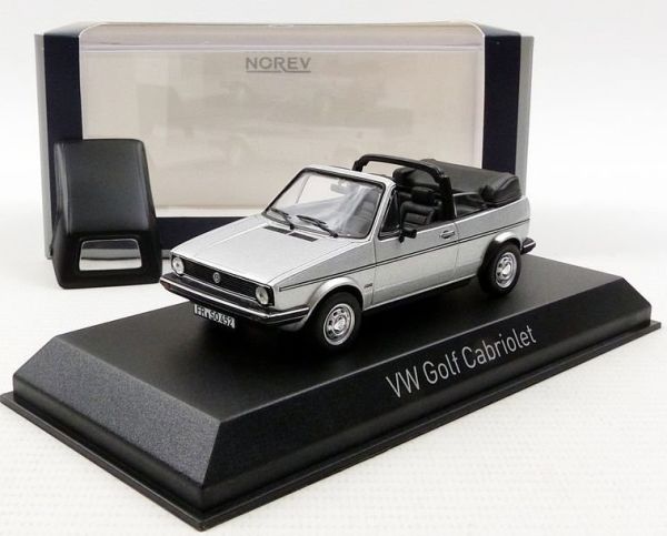 NOREV840073 - VOLKSWAGEN Golf I Cabriolet 1981 gris avec capote retirable - 1