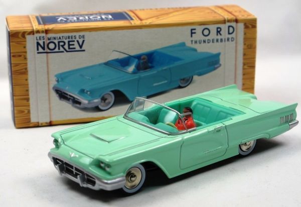 NOREVCL2711 - FORD Thunderbird 1960 cabriolet vert Adriatique avec conducteur - 1