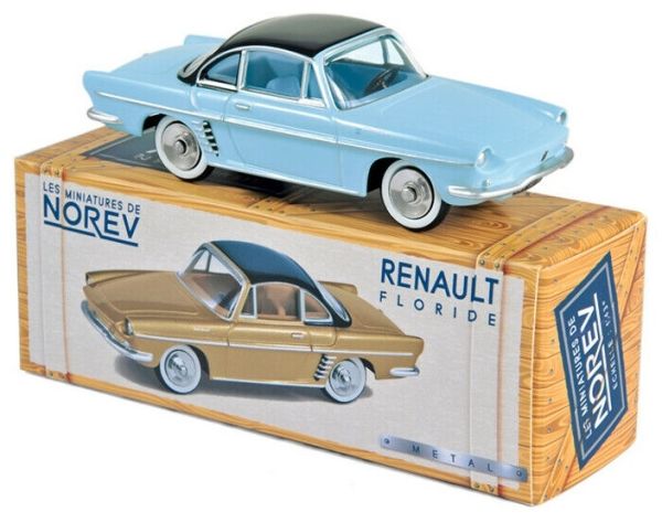 NOREVCL5122 - RENAULT Floride 1959 bleue toit noir - 1