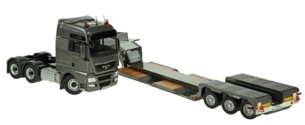 NZG758/52 - MAN TGX 6x4 avec porte engins NOOTEBOOM PENDEL X 3 essieux - 1