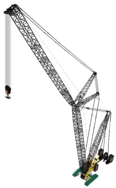 NZG843/07 - Grue LIEBHERR LR 1600/2 avec derrick THOMEN - 1