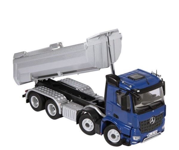 NZG905/20 - MERCEDES Arocs 8x4 bleu avec benne grise - 1