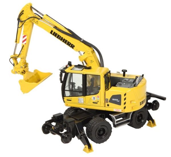 NZG946 - Pelle sur pneus LIEBHERR A 922 Rail Litronic - 1