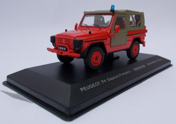 ODE020 - PEUGEOT P4 pompier 4x4 Corps départemental limité à 750 exemplaires - 1