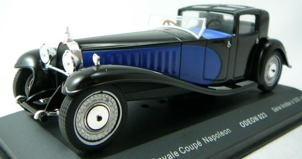 ODE023 - BUGATTI Royale coupé Napoléon bleue et noire 1930 limitée à 500 exemplaires - 1