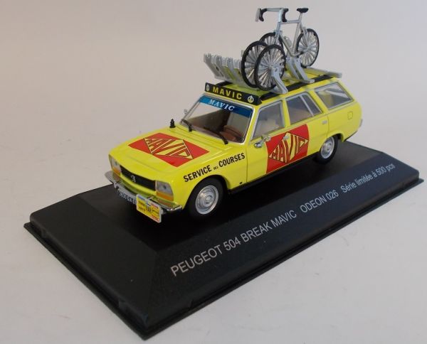 ODE026 - PEUGEOT 504 break porte vélos Service de courses Mavic limitée à 500 exemplaires - 1