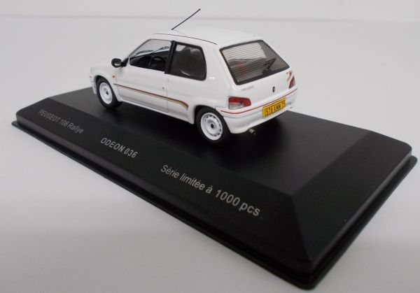 Miniature Peugeot 106 Rallye 1/43 - ODEON - Noire - NEUVE
