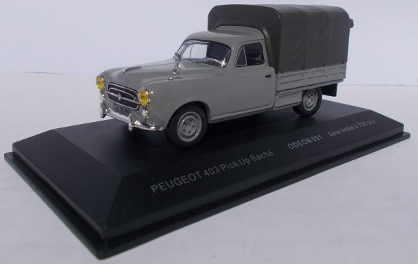 ODE051 - PEUGEOT 403 pick-up baché gris limité à 750 exemplaires - 1