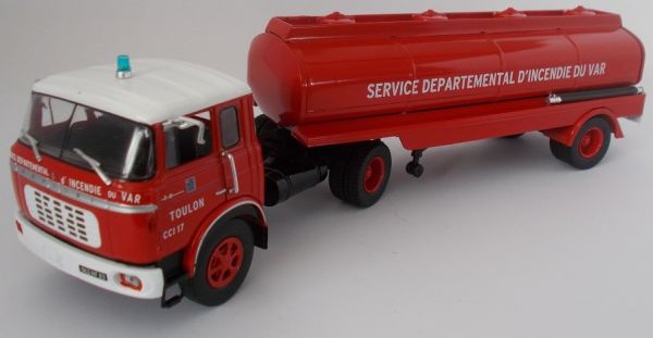 ODE066 - BERLIET TR12 4x2 pompier CCGC SDIS 83 Toulon Service Départemental d'incendie du Var avec citerne à eau - 1
