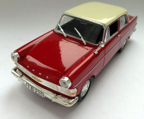 MAGLCOREKORDP2 - OPEL Rekord P2 2 berline 2 portes 1961 rouge toit blanc vendue sous blister - 1