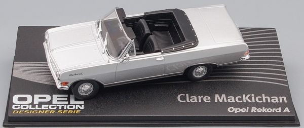 MAGOPE122 - OPEL Rekord A cabriolet ouvert gris du disigner Clare Mackichan - 1