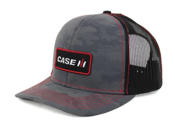 OBT173 - Casquette CASE IH camouflage gris avec arrière en maille noir - 1