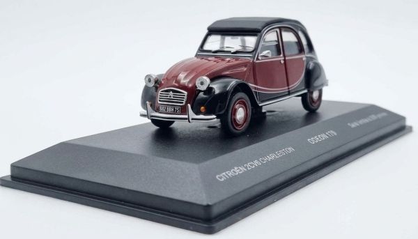 ODE179 - CITROEN 2 CV Charleston 1981 Noir et Bordeaux - 1