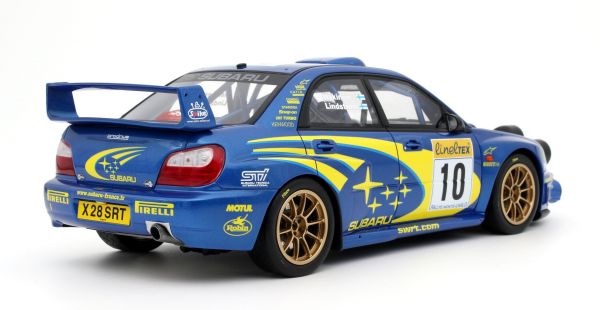 Miniature Solido 1/18 - Subaru Impreza WRX STI 2003 - Bleu Sonic - NEUVE