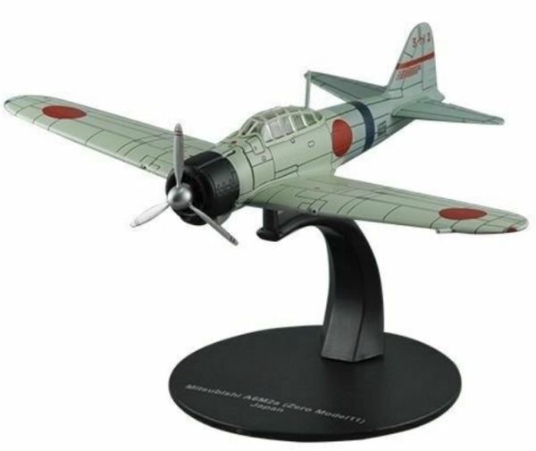 MAGWWIIAP019ZV - Avion avec socle – MITUSIBISHI A6M2 Zero 11 - 1