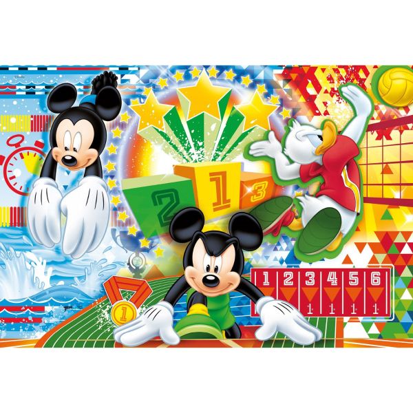 CLE22222-3 - Puzzle 15 Pièces Mickey et ses amis aux JO - 1