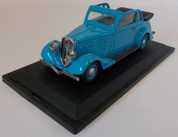 PARAD155 - PEUGEOT 401D Coach 1935 cabriolet ouvert bleu - 1