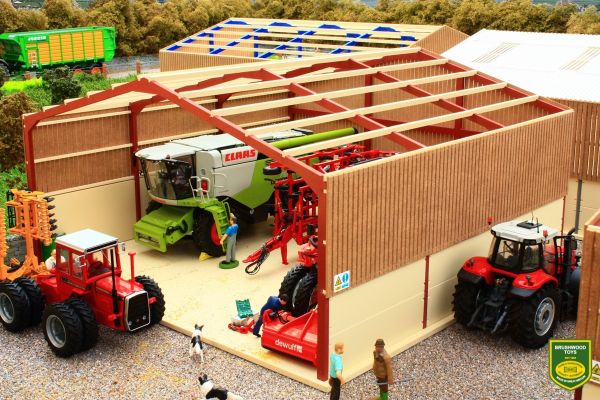 PB8A - Bâtiment stockage 43x43x23cm – En kit – Colle nécessaire – Sans toit - 1